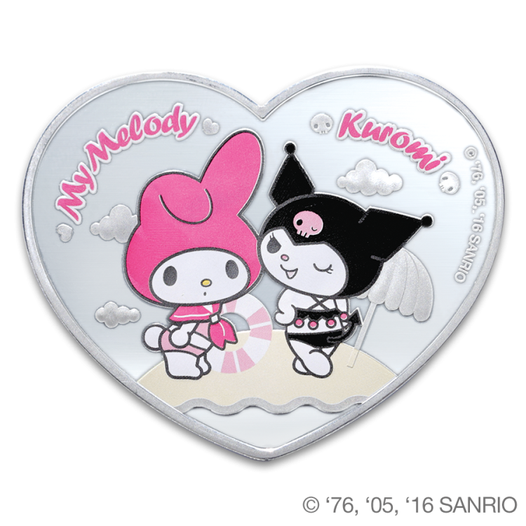 Hello Kitty My Melody Summer Splash 1oz Silver Proof
