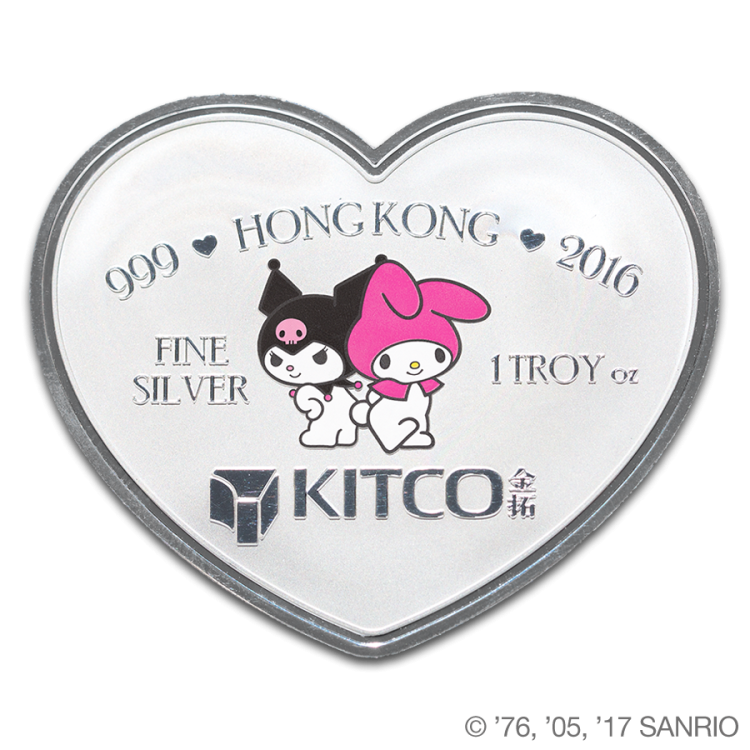 Hello Kitty My Melody Winter Snow 1oz Silver Proof