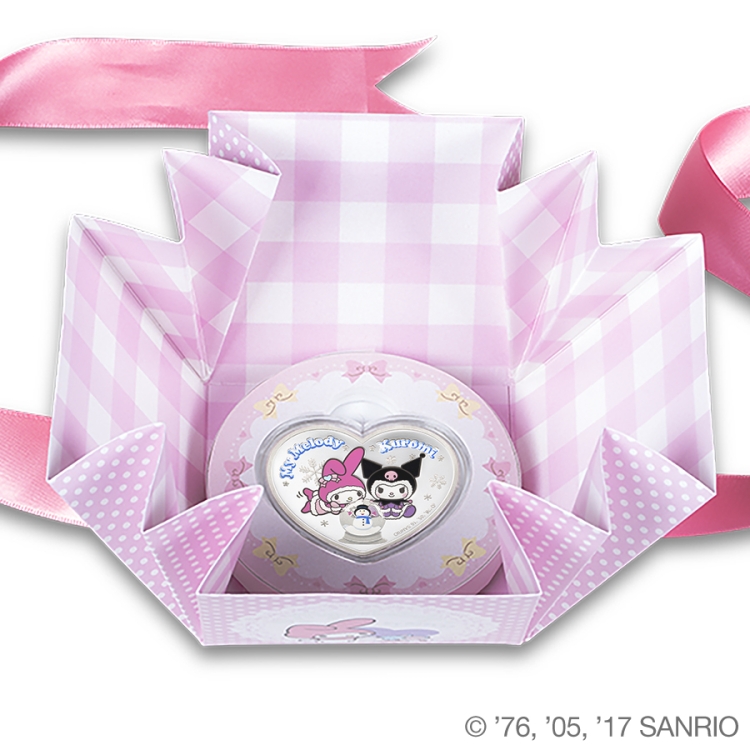 Hello Kitty My Melody Winter Snow 1oz Silver Proof