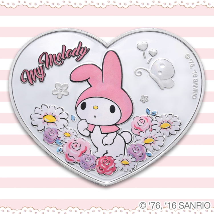 Hello Kitty My Melody Spring Blossom 1oz Silver Proof