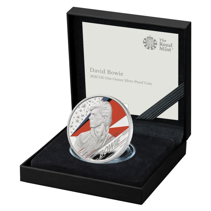 Great Britain Music Legends David Bowie 1oz silver proof coin