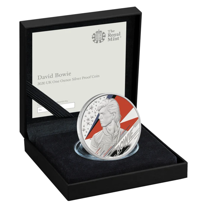 Great Britain Music Legends David Bowie 1oz silver proof coin