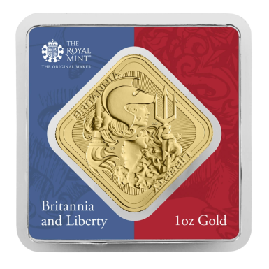 Britannia and Liberty 1oz Gold minted Bar