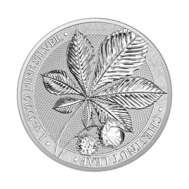 Germania mint Chestnut Leaf 1oz silver coin