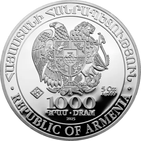 Armenia Noah's ark 5oz silver coin