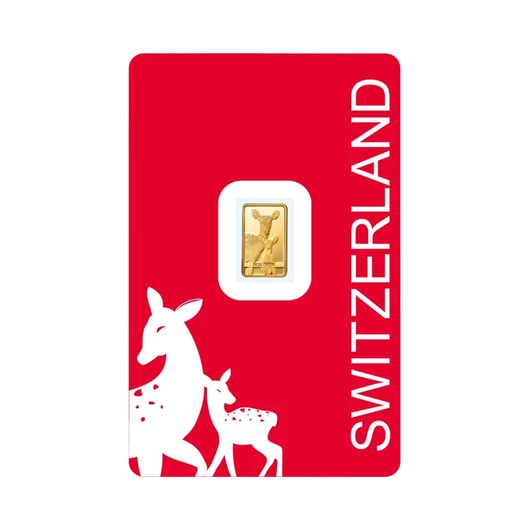 Pamp Suisse Roe Deer 1 gram Minted bar