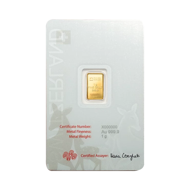 Pamp Suisse Roe Deer 1 gram Minted bar