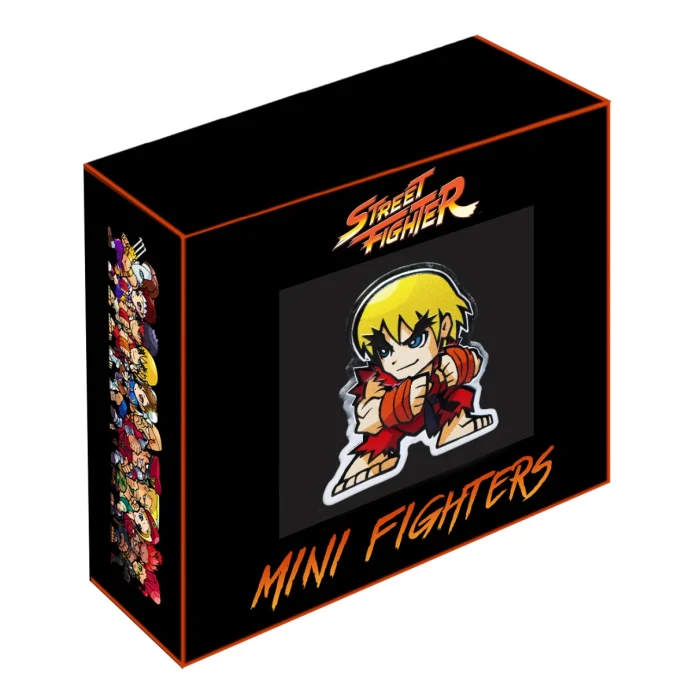2021 Street Fighter mini Ken 1oz Coloured Proof silver coin