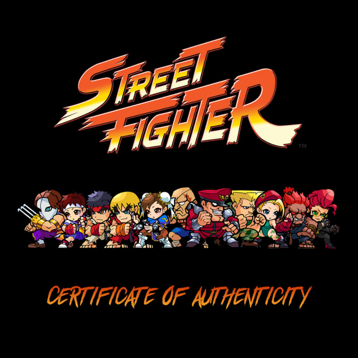 2021 Street Fighter mini Ken 1oz Coloured Proof silver coin