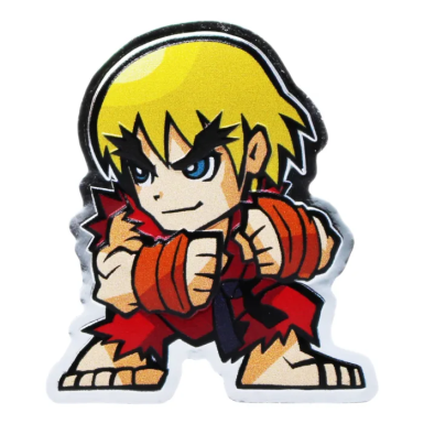 2021 Street Fighter mini Ken 1oz Coloured Proof silver coin