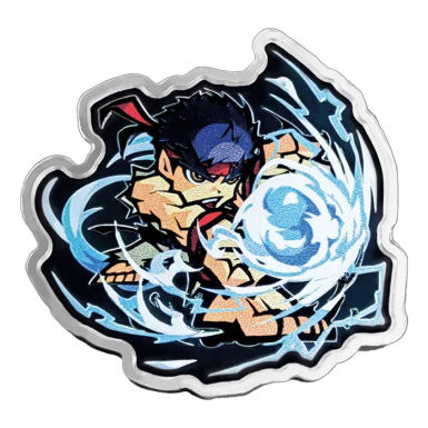 2024 Street Fighter mini Ryu 1oz Coloured Proof silver coin