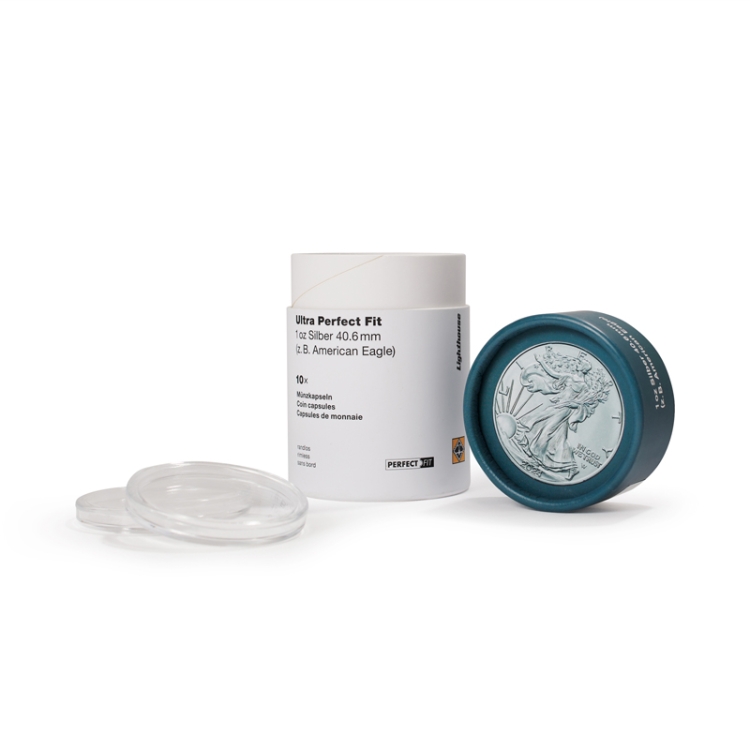 Light house Ultra Perfect Fit coin capsules for 1 oz American Eagle (pack of 10)