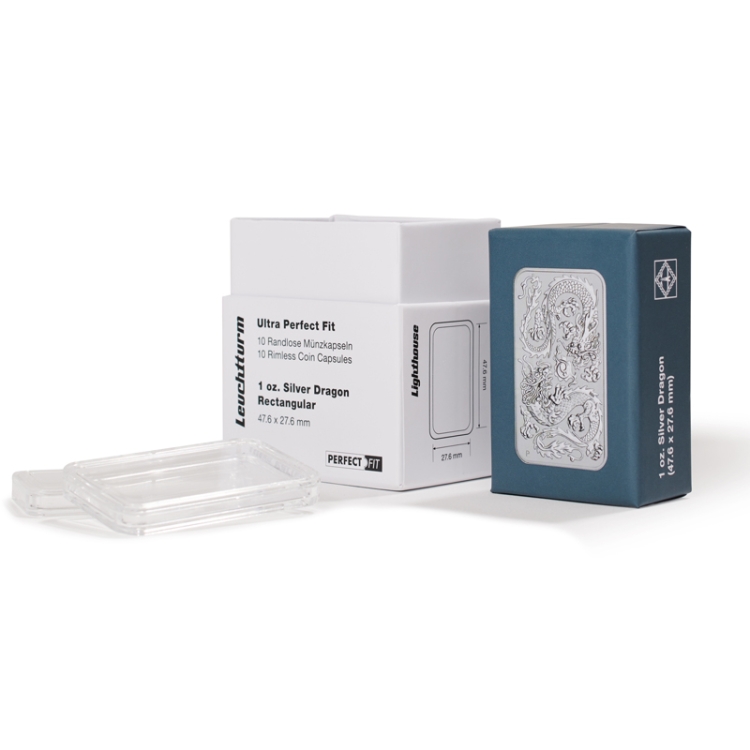 Light house Ultra Perfect Fit coin capsules for 1 oz Square (pack of 10)