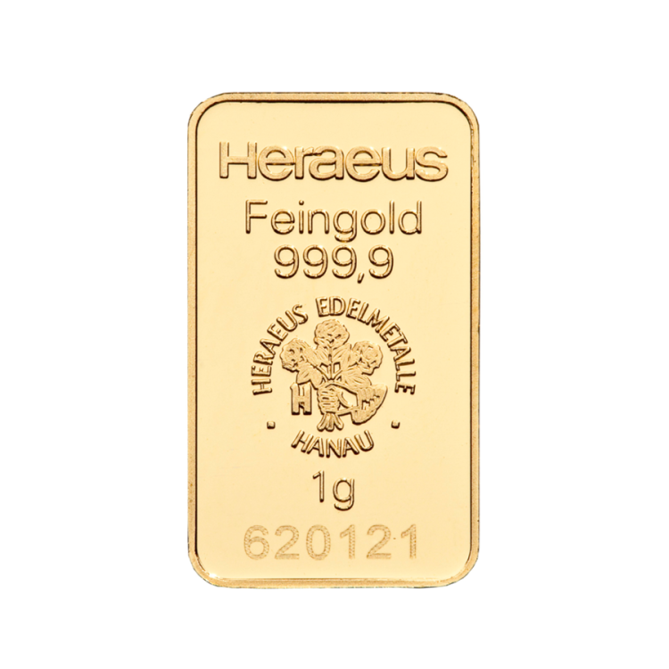 Argor Heraeus 1 gram minted Classic bar
