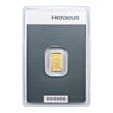 Argor Heraeus 1 gram minted Classic bar