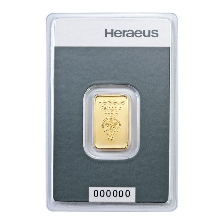 Argor Heraeus 5 gram minted Classic bar