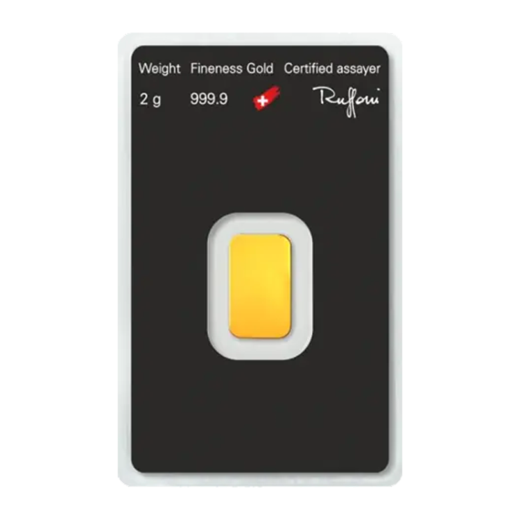 Argor Heraeus 2 gram Black minted Classic bar