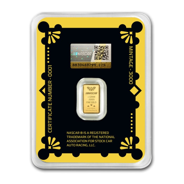 Pamp Suisse 1g Nasca international cup Gold Bar