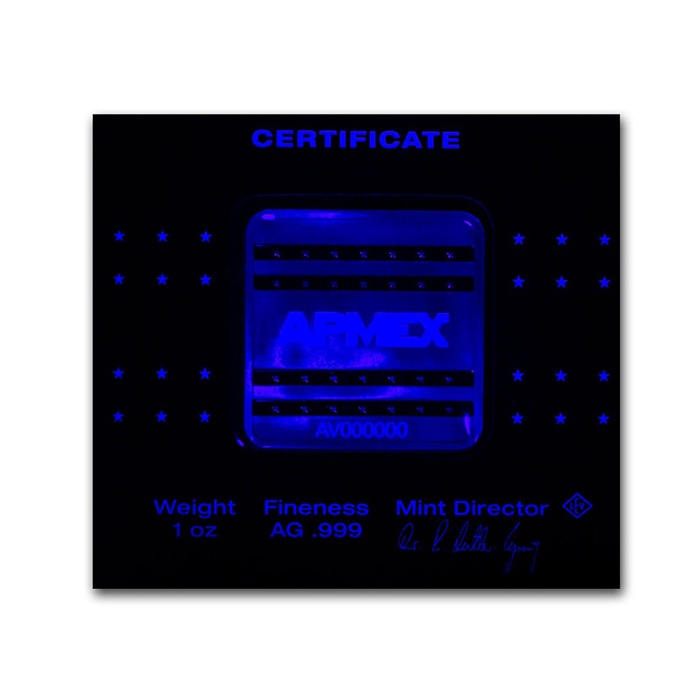 APMEX 1oz Geiger square 1 oz Minted bar
