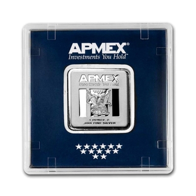 APMEX 1oz Geiger square 1 oz Minted bar