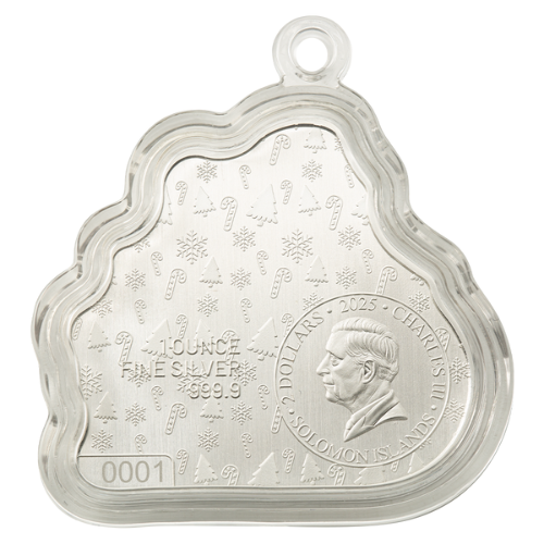 Pamp 2025 1oz Snowman Sleigh Ride Colorized Proof Silver Coin