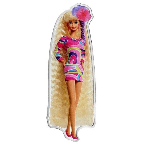 Pamp Totally Hair Barbie Silver Proof 1oz Coin