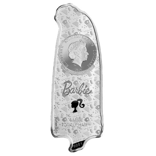 Pamp Totally Hair Barbie Silver Proof 1oz Coin