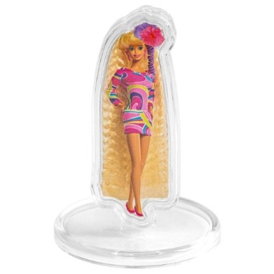 Pamp Totally Hair Barbie Silver Proof 1oz Coin