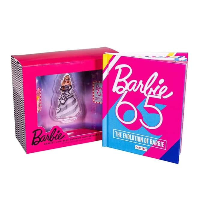 Pamp Barbie 65th Anniversary Blur Sapphire Silver Proof 1oz Coin