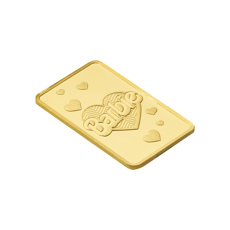 Pamp Suisse Valentines Day barbie 1 gram Minted bar