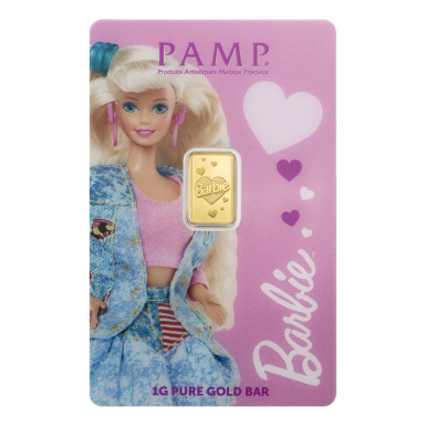 Pamp Suisse Valentines Day barbie 1 gram Minted bar