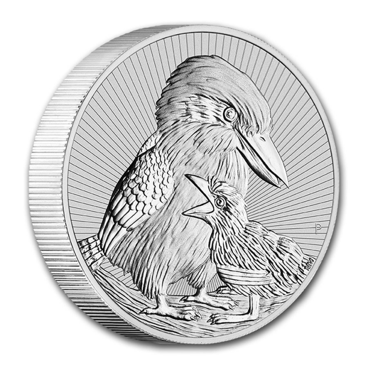 2020 Australia 2oz Kookaburra piedfort Silver BU coin
