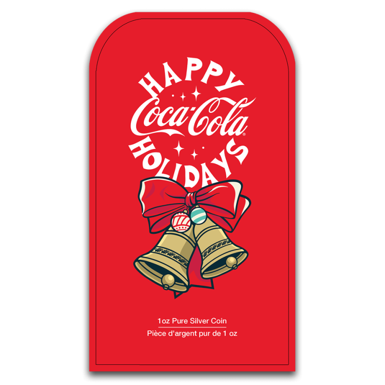 Coca Cola Holiday Bottle 1oz Silver coin