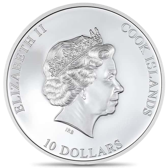 CIT Kiss the Frog Eye of a Fairytale 2oz coloured silver coin