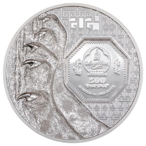 CIT Snow Leopard 1oz coloured Proof silver coin