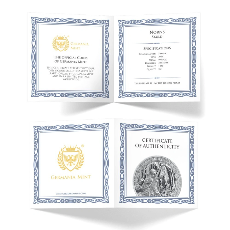 Germania mint 2026 Nords Skuld 1oz silver coin