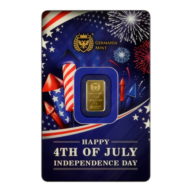 Germania mint 4th of july 1 gram Minted bar