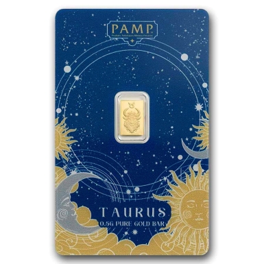 PAMP suisse Zodiacs TAURUS 0.5gram Minted bar