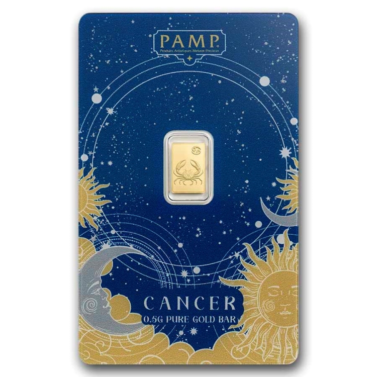 PAMP suisse Zodiacs CANCER 0.5gram Minted bar
