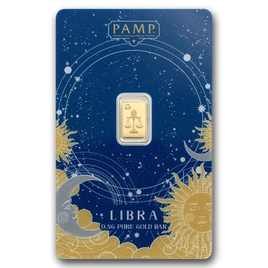 PAMP suisse Zodiacs LIBRA 0.5gram Minted bar