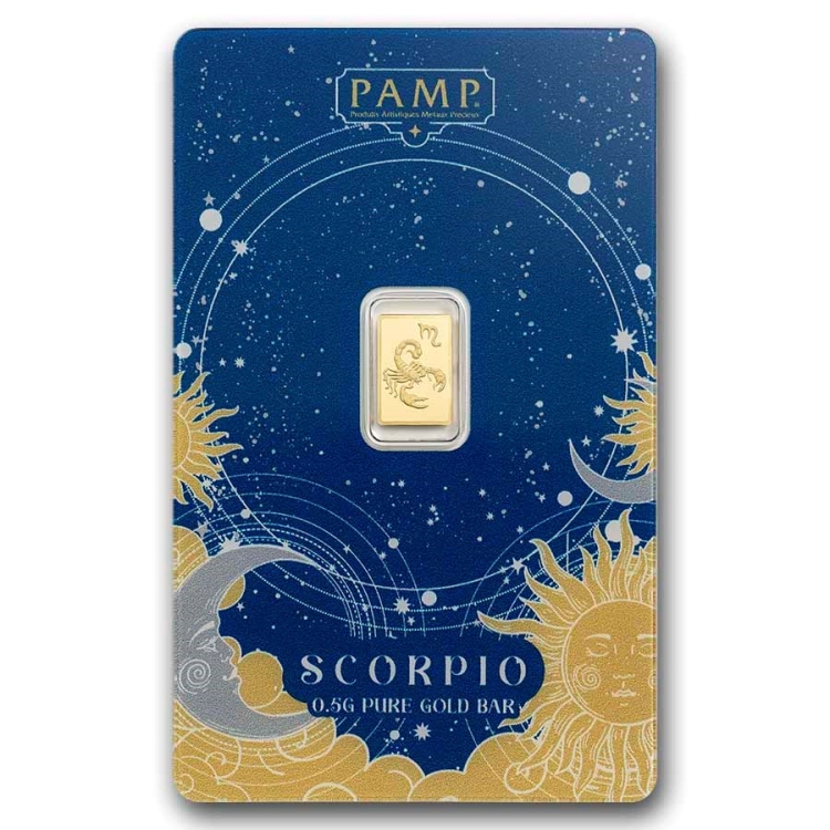 PAMP suisse Zodiacs SCORPIUS 0.5gram Minted bar