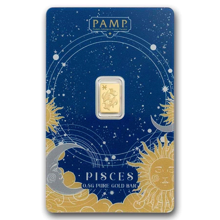 PAMP suisse Zodiacs PISCES 0.5gram Minted bar