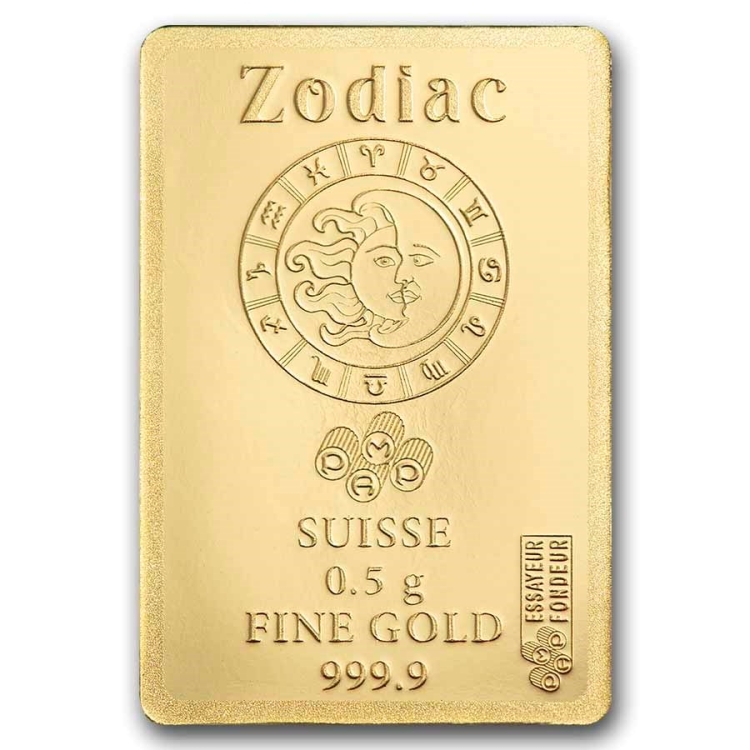 PAMP suisse Zodiacs PISCES 0.5gram Minted bar