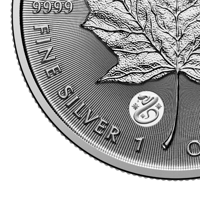 2025 Canada 1 oz Treasured Silver Maple Leaf snake Privy Coin (in Assay)