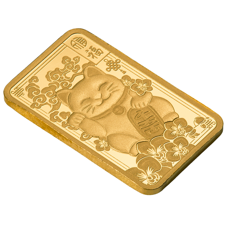PAMP Suisse Lucky Cat 2.5g minted bar