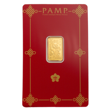PAMP Suisse Lucky Cat 2.5g minted bar