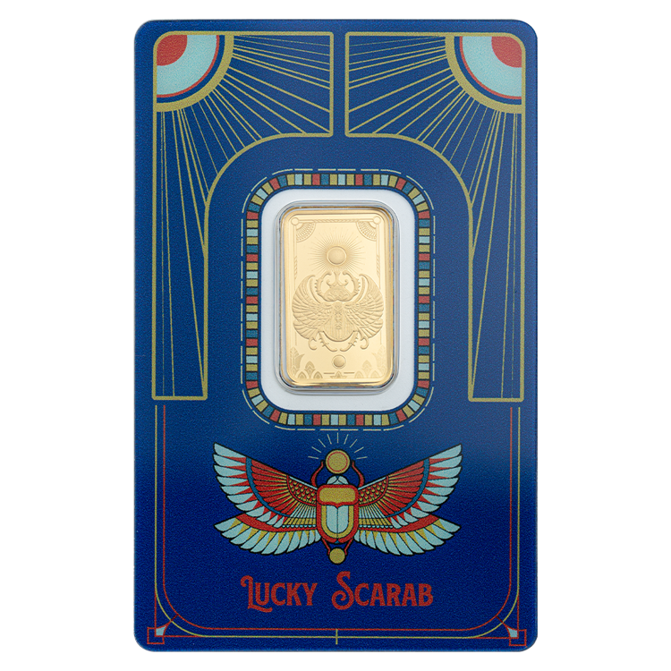 PAMP Suisse Good Luck Scarab 5g minted bar