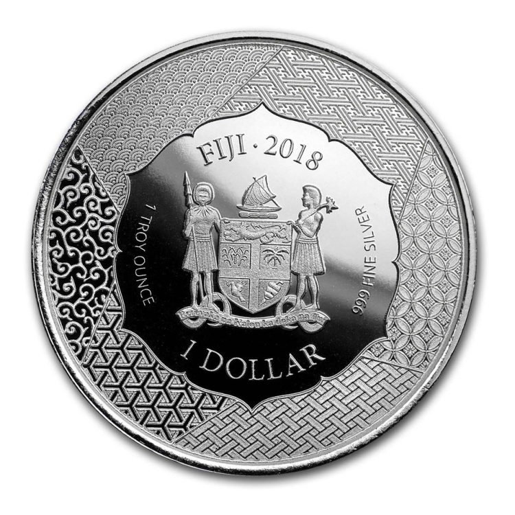2018 Samurai 1oz silver Taira no Kiyomori Coin