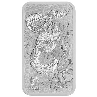 2025 Perth Mint snake 1oz silver minted bar