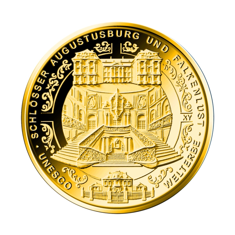 Deutschland 2018 Schl&ouml;sser Augustusburg und Falkenlust 1/2oz Gold Coin